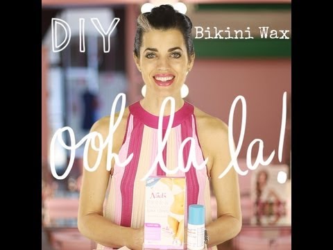 Licensed esthetician Nikol Johnson demonstrating at-home waxing