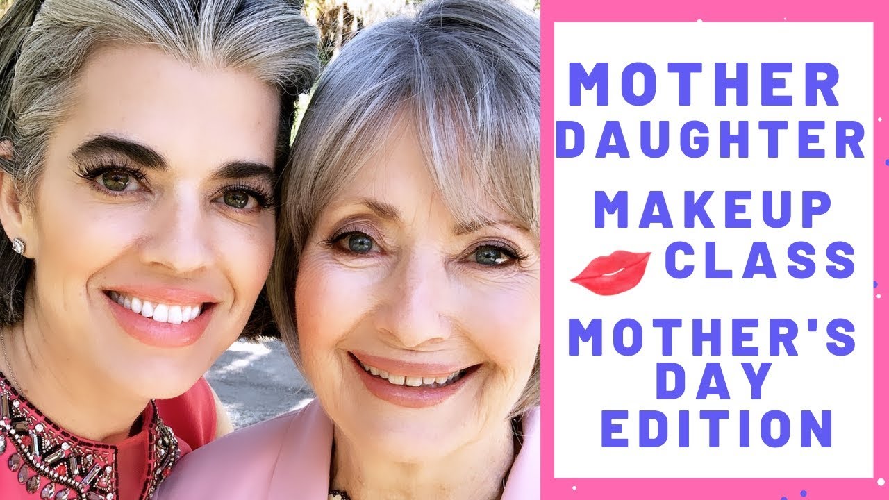 Mother-daughter mature makeup tutorial with a custom palette