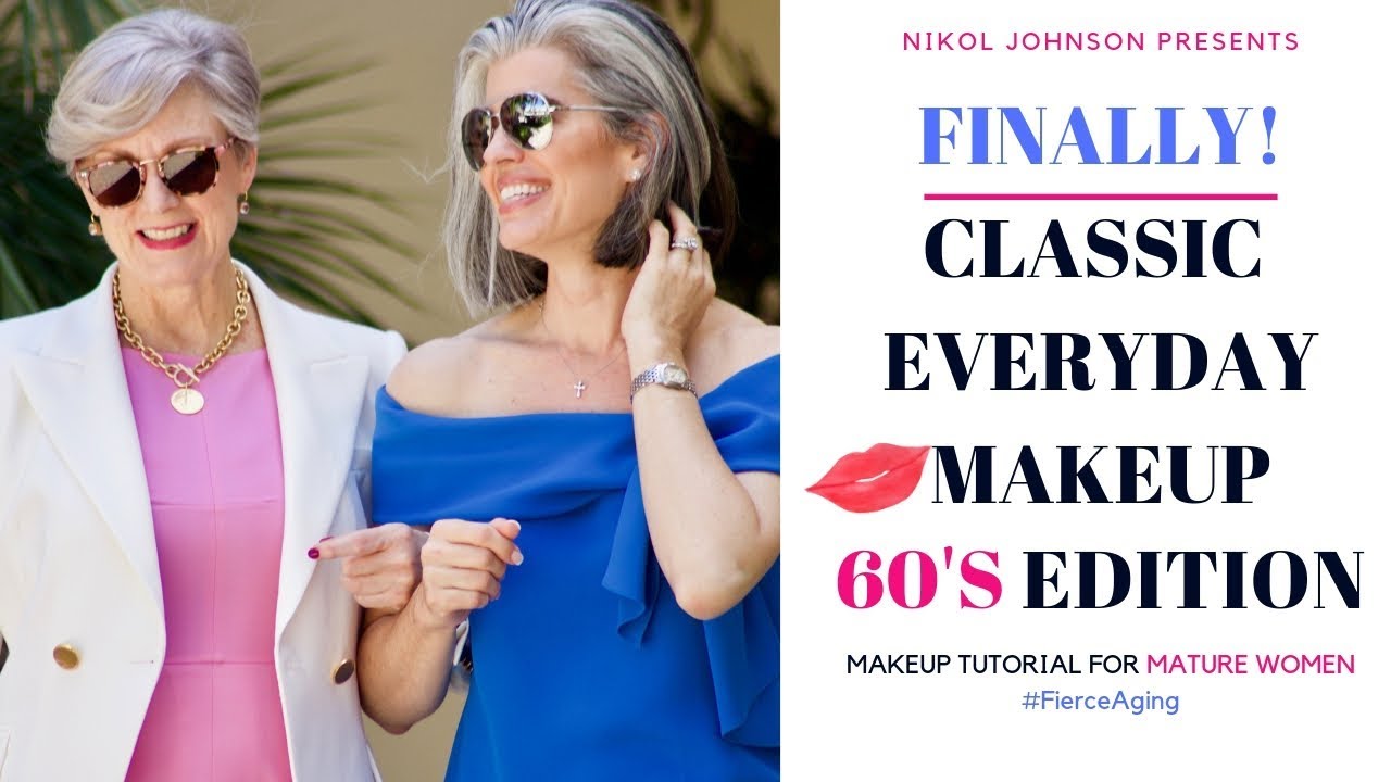Classic everyday makeup tutorial for women in their 60s
