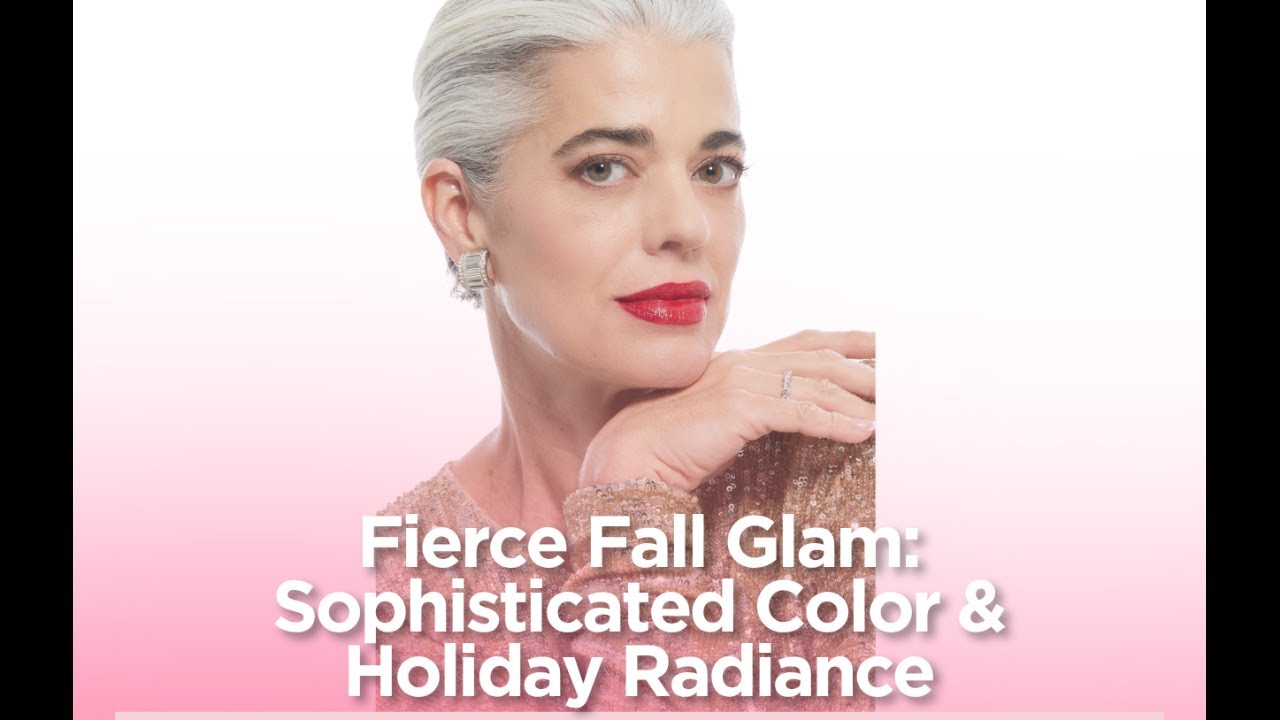 Nikol Johnson teaching a sophisticated fall glam look with statement eyes for mature skin