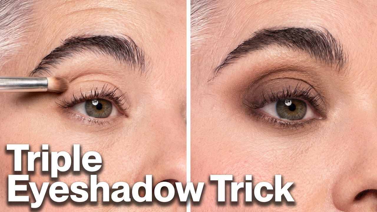 Triple-Shade Eyeshadow Technique for Mature & Hooded Eyes