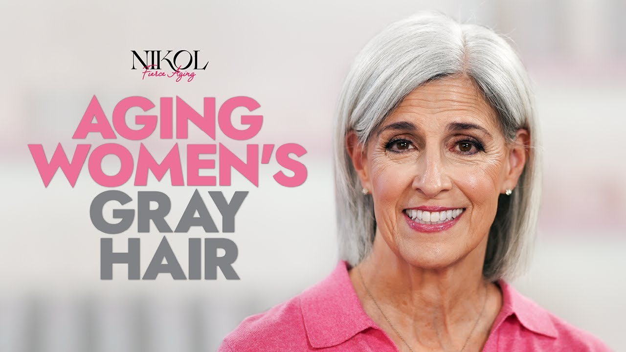 Nikol Johnson with Karen, who went gray in 2020, in the Fierce Aging episode Gray Hair is the Power Move