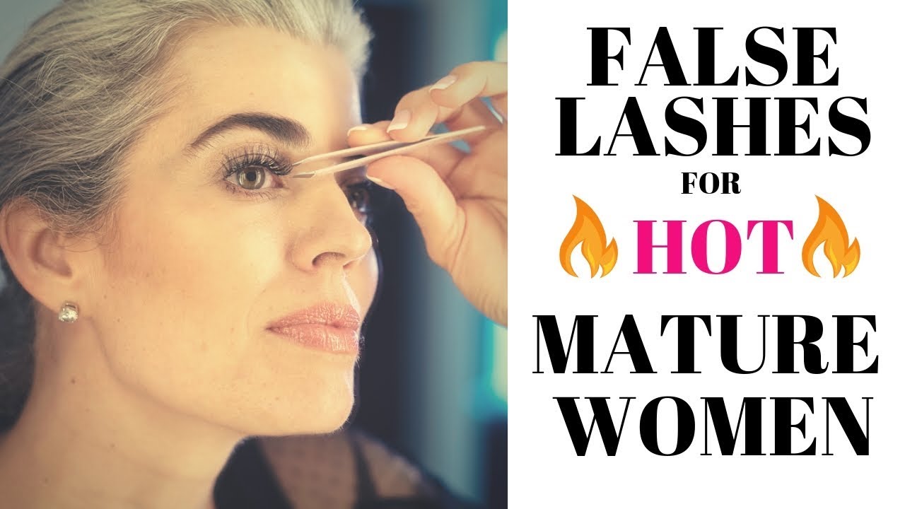 How to apply false lashes on mature and hooded eyes