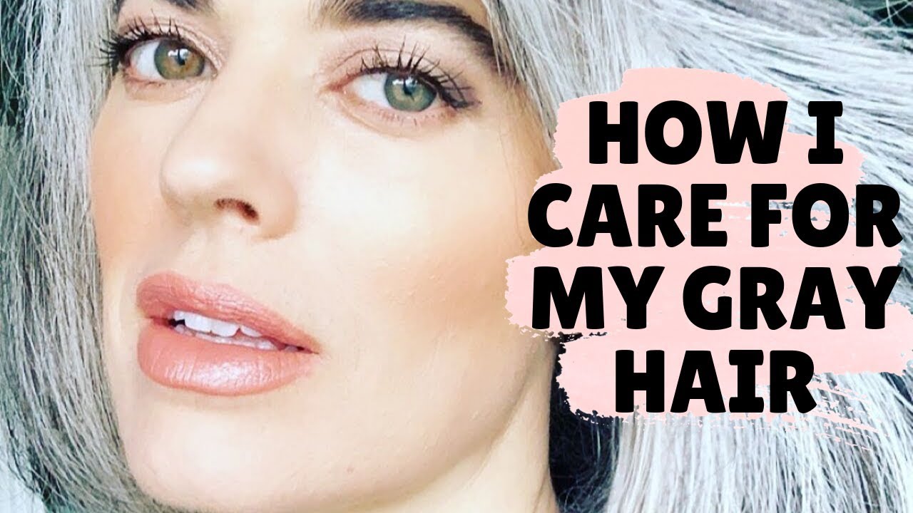 Nikol Johnson's gray hair care routine and products