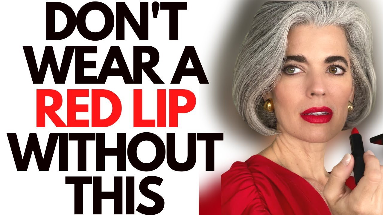 Don't wear a red lip without this