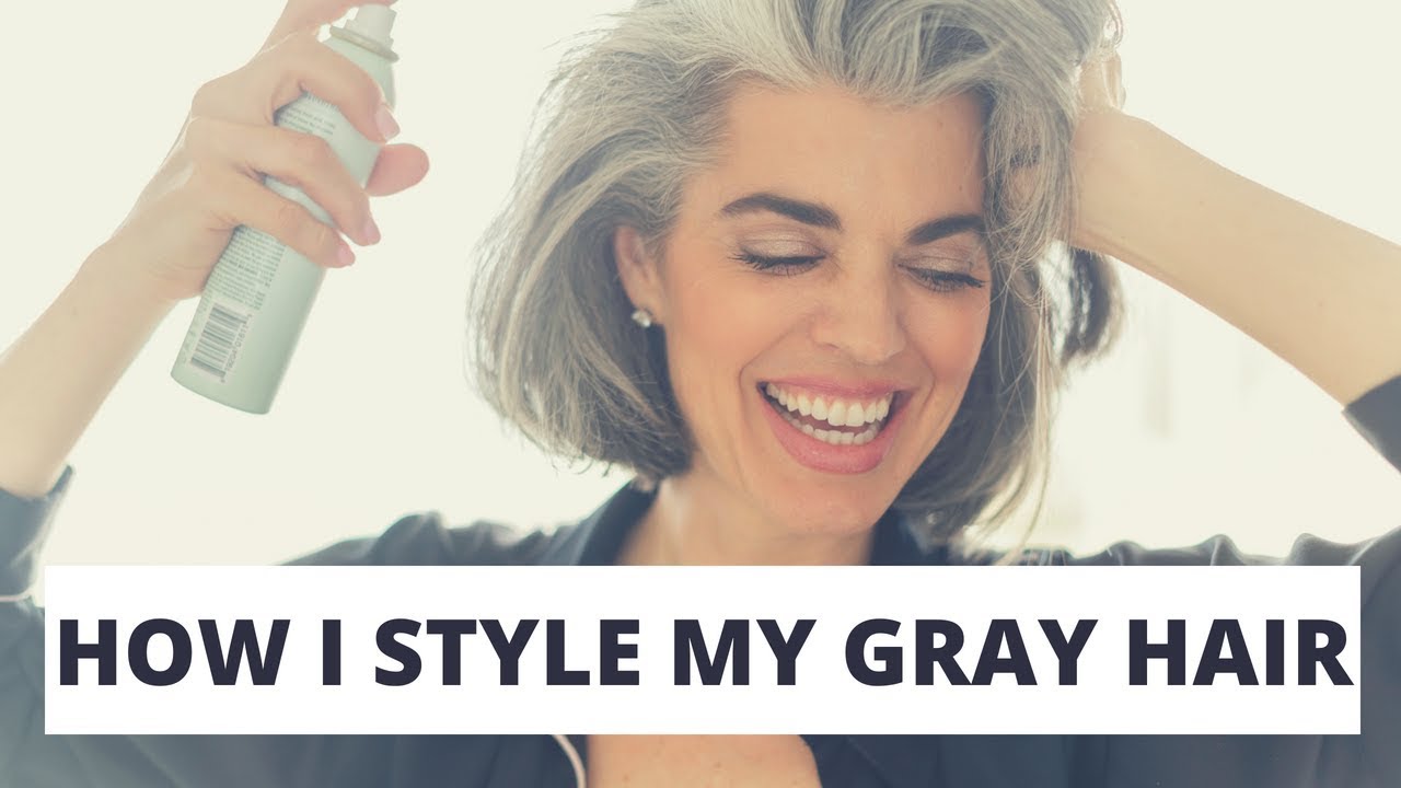 How to style gray hair into a chic chin-length bob