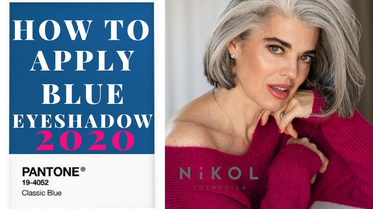 How to apply blue eyeshadow in a modern, flattering way