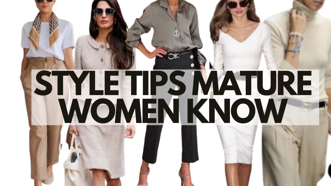 Nikol Johnson sharing five timeless style tips for mature women