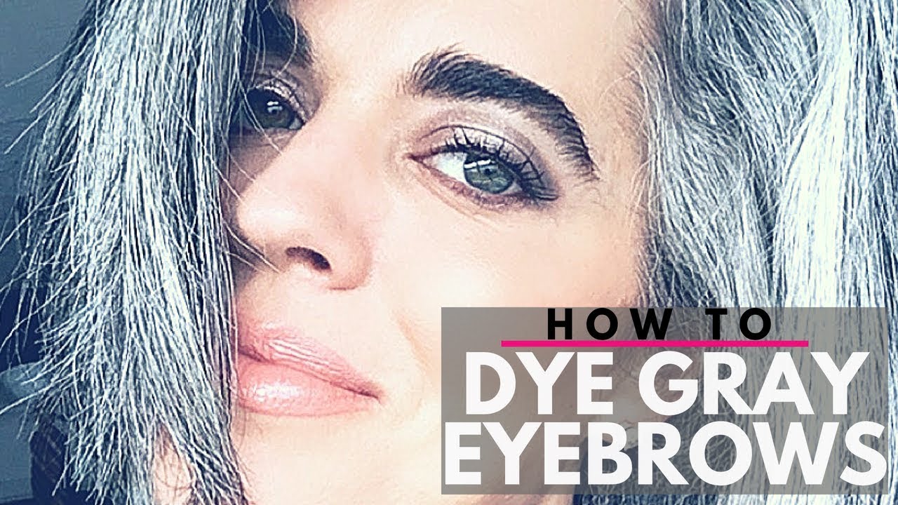 How to dye and define gray eyebrows at home