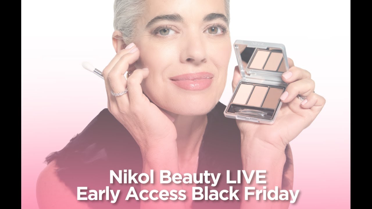 Nikol Johnson hosting a live about Nikol Beauty radiance staples with a gift with purchase reveal