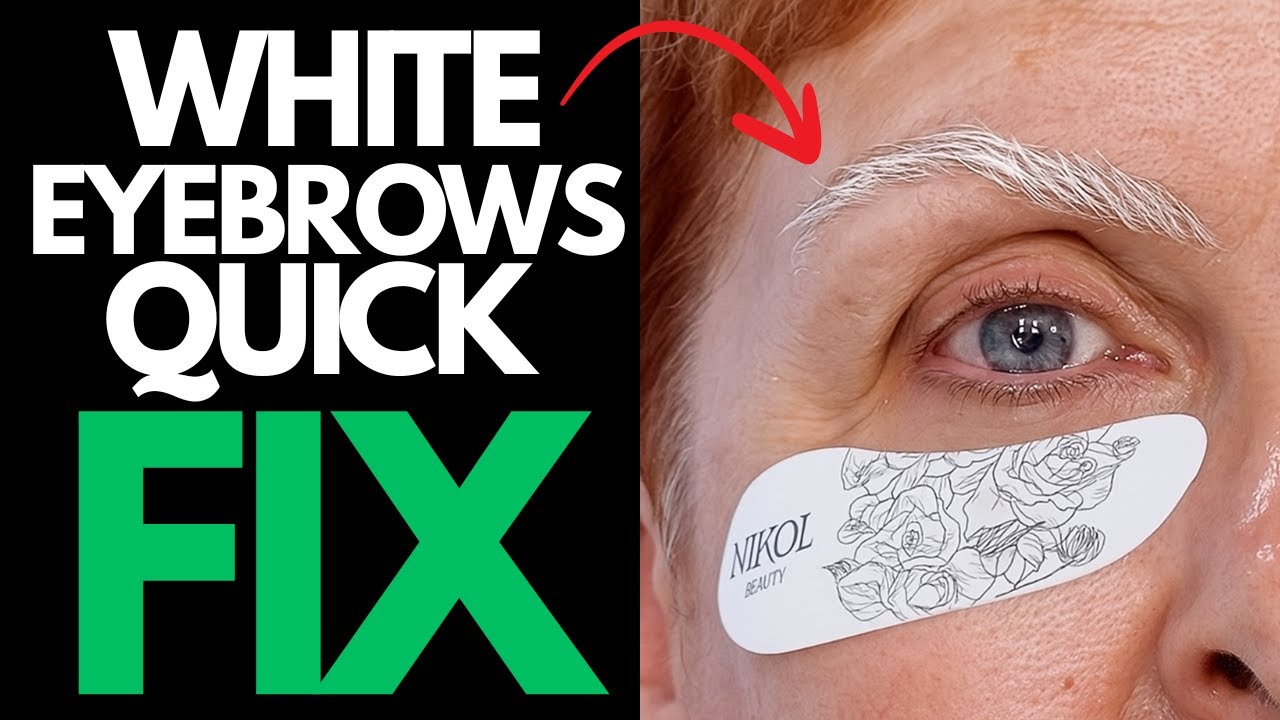 How to Tame White & Gray Eyebrows: Nikol's Natural Brow Trick