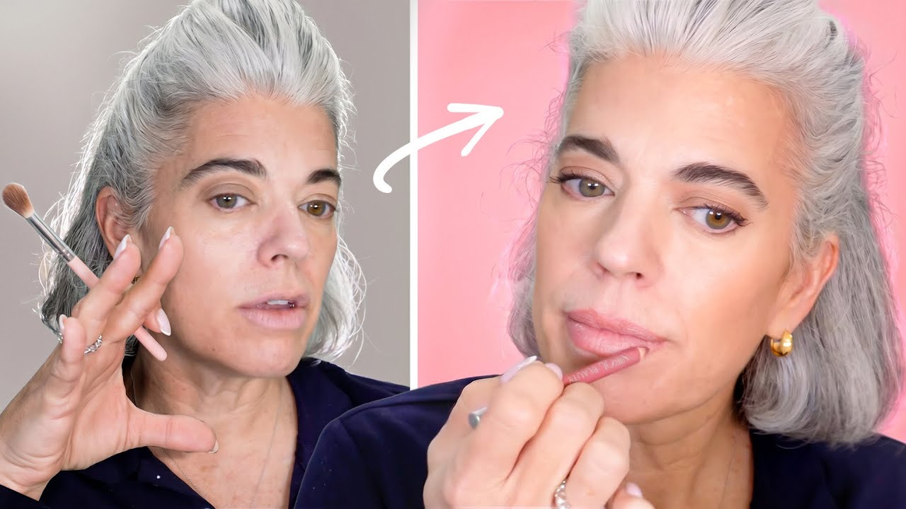 Simple Summer Travel Makeup for Mature Skin (Over 50)