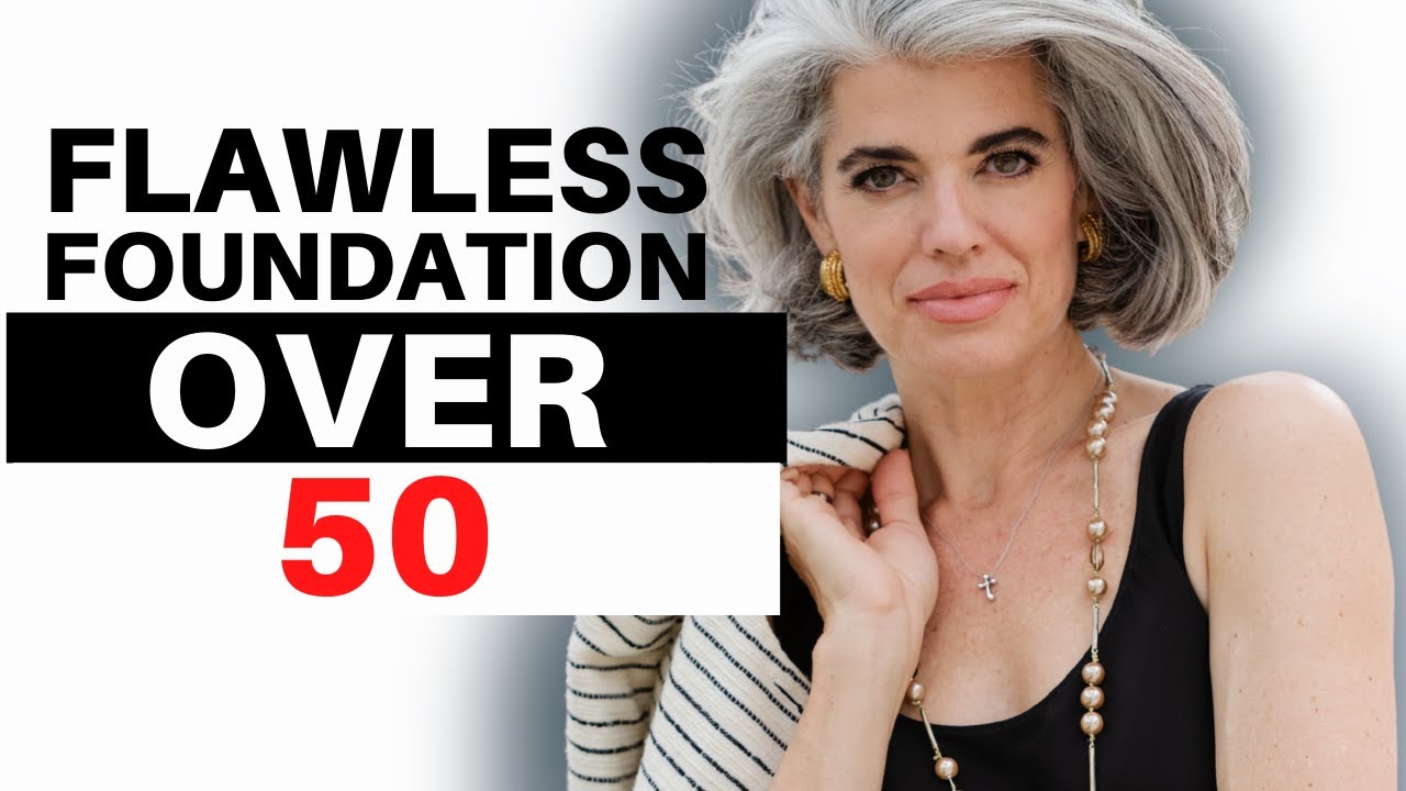 Flawless foundation over 50 with airbrush spray foundation