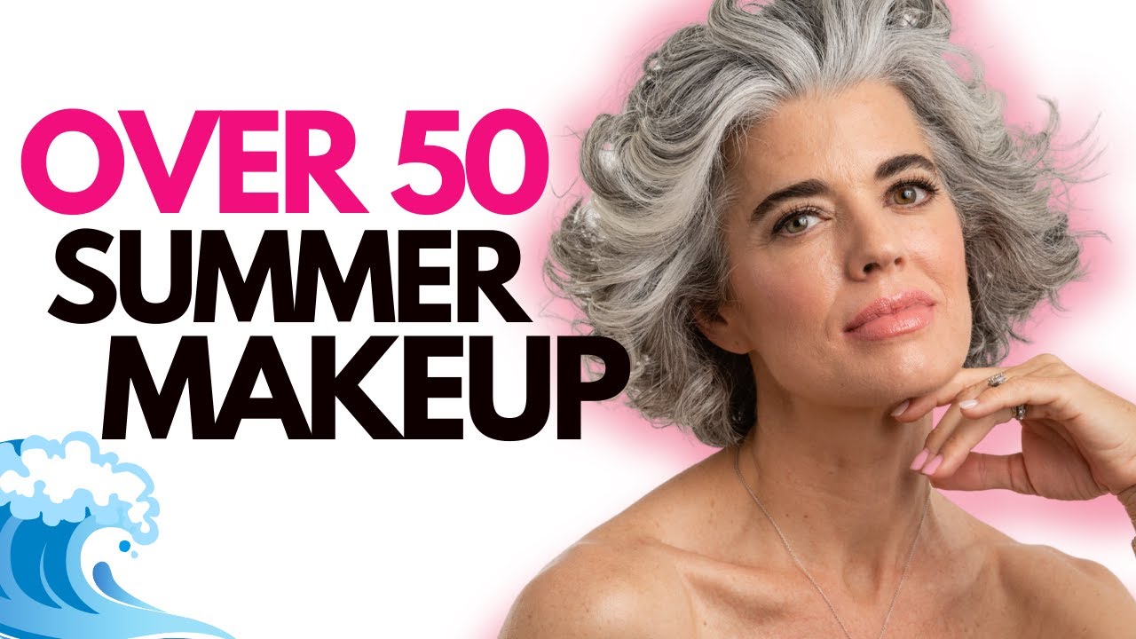 Youthful summer makeup over 50
