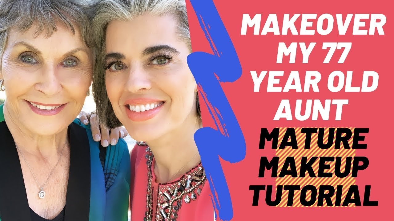 A gentle mature makeup makeover for a 77-year-old woman
