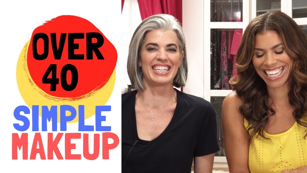 Simple fast everyday makeup routine for busy women over 40