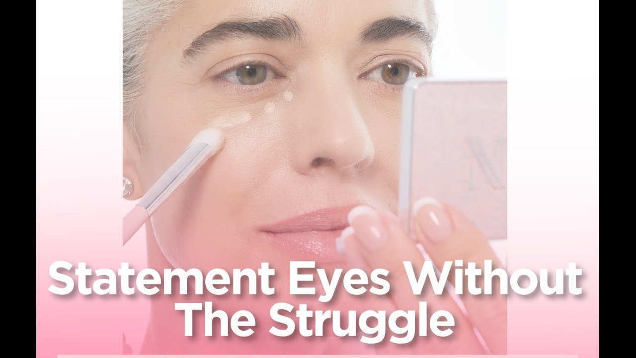 Nikol Johnson teaching statement eye makeup techniques for mature women