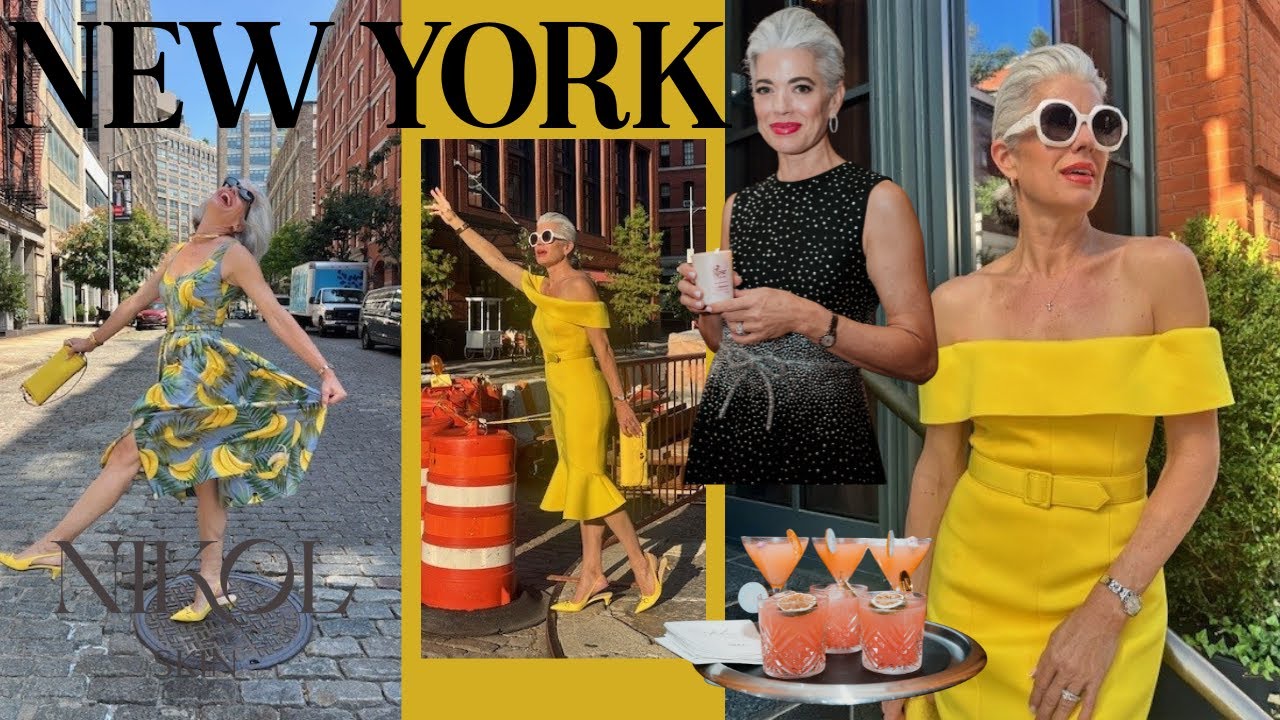 Nikol Johnson sharing a new launch teaser, NYC recap and style try-on