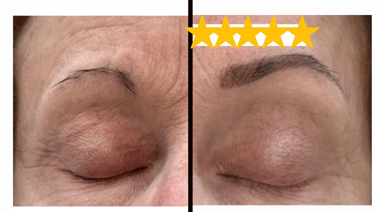 How to fill in sparse eyebrows for mature women
