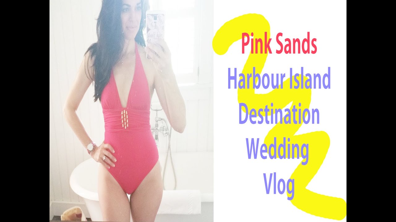 Beachy bridal makeup on Harbour Island pink sand beaches