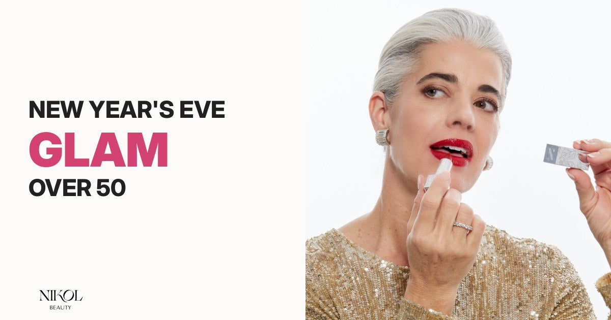 New Year's Eve glam makeup over 50