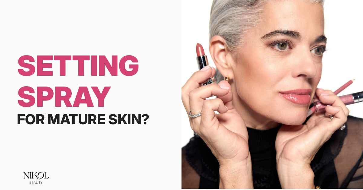 Setting spray for mature skin
