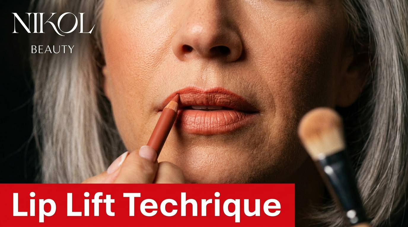 Woman with naturally fuller lips, no injections needed.