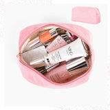 Pink Velvet Makeup Bag for May