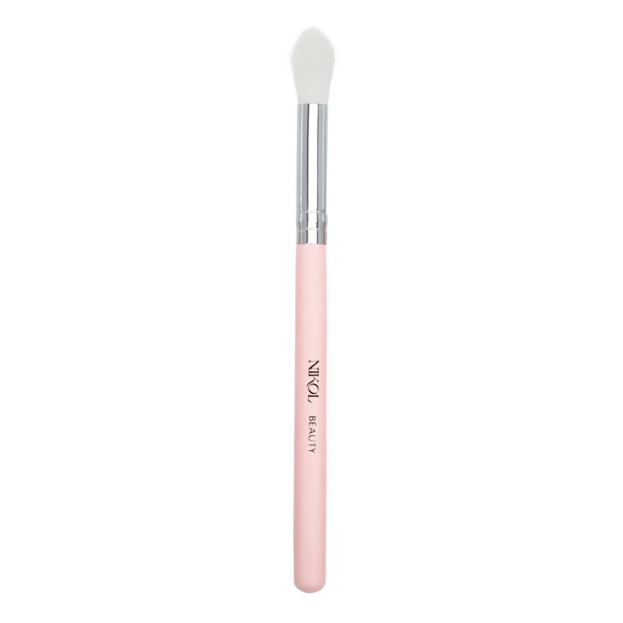 The Eyeshadow Blending Brush with a pink NIKOL BEAUTY handle