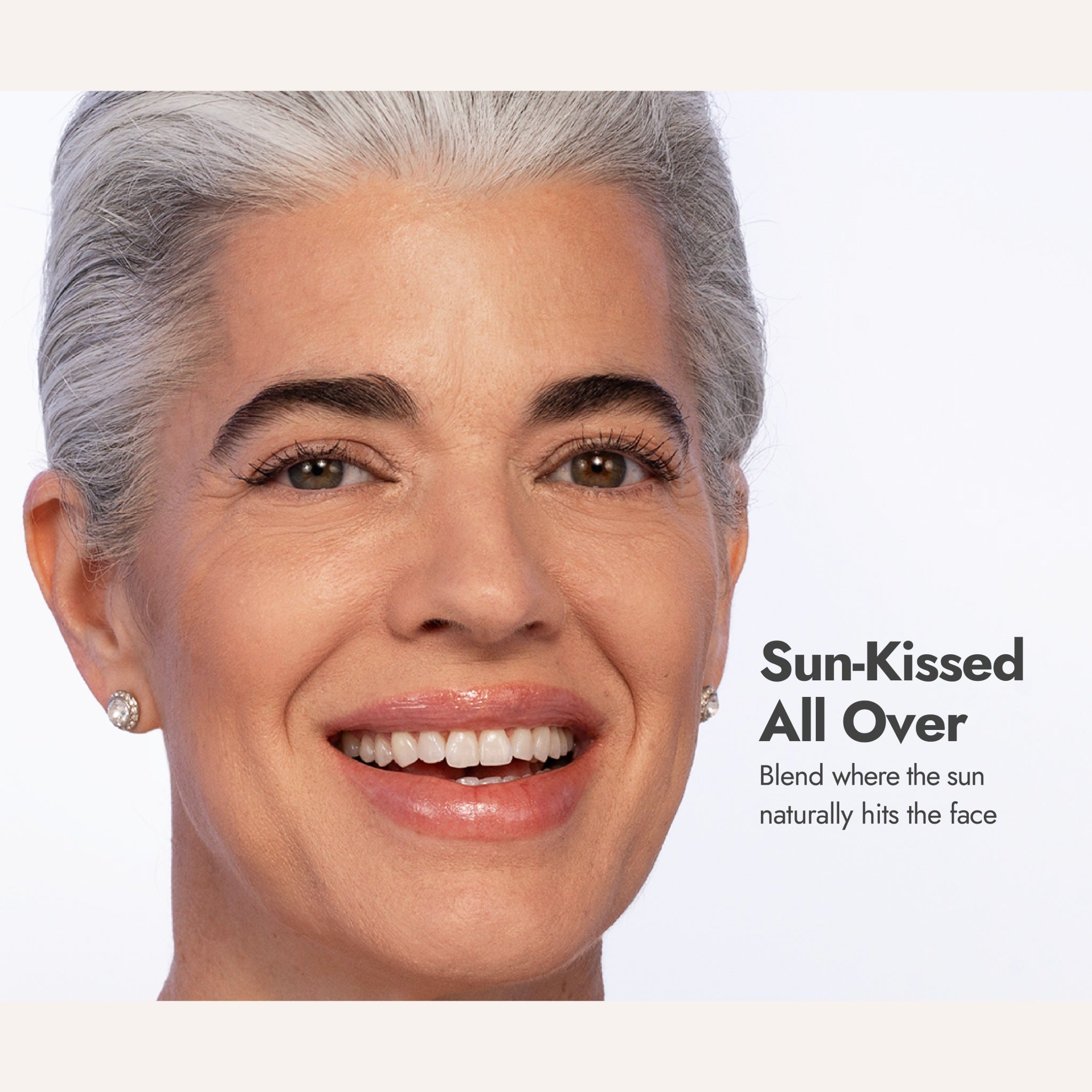 Sun-kissed all over: blend Crème Brûlée where the sun naturally hits the face