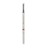 Nikol Beautys Skinny Brow Pencil offers ultra-smooth, flawless brow definition with a retractable precision tip and spoolie brush, encased in sleek silver with the brand name.