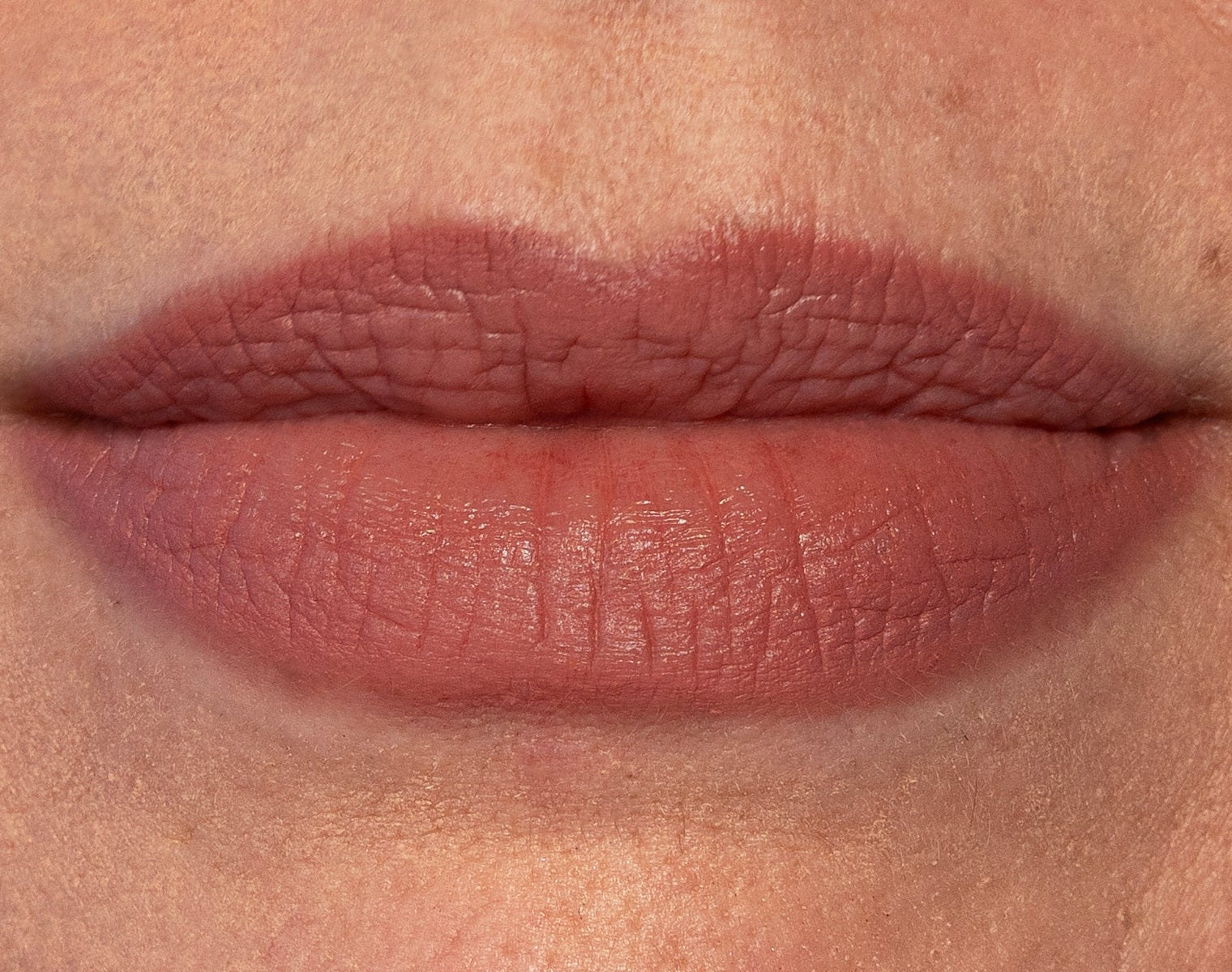 Mature lips lined and filled with Organza WaterProof Lip Liner