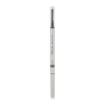The Skinny Brow Pencil by Nikol Beauty features a sleek silver design with an ultra-smooth formula. It has Nikol Beauty in black vertical text and includes a spoolie brush on one end and a retractable tip for perfect eyebrow definition.