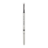 The Skinny Brow Pencil by Nikol Beauty features a sleek silver design with an ultra-smooth formula. It has Nikol Beauty in black vertical text and includes a spoolie brush on one end and a retractable tip for perfect eyebrow definition.